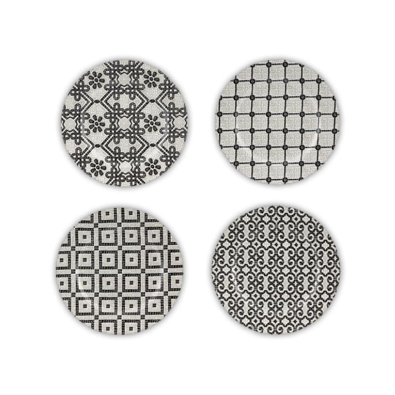SET 4 DESSERT PLATES CALCADA PORTUGUESA
