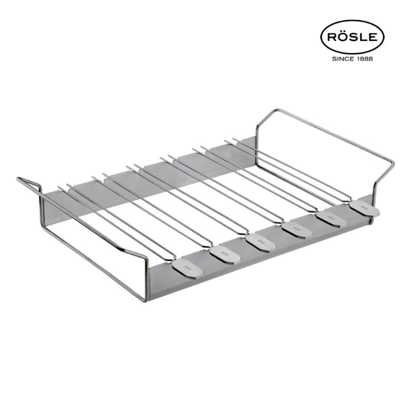 RACK WITH 6 GRILL SKEWERS