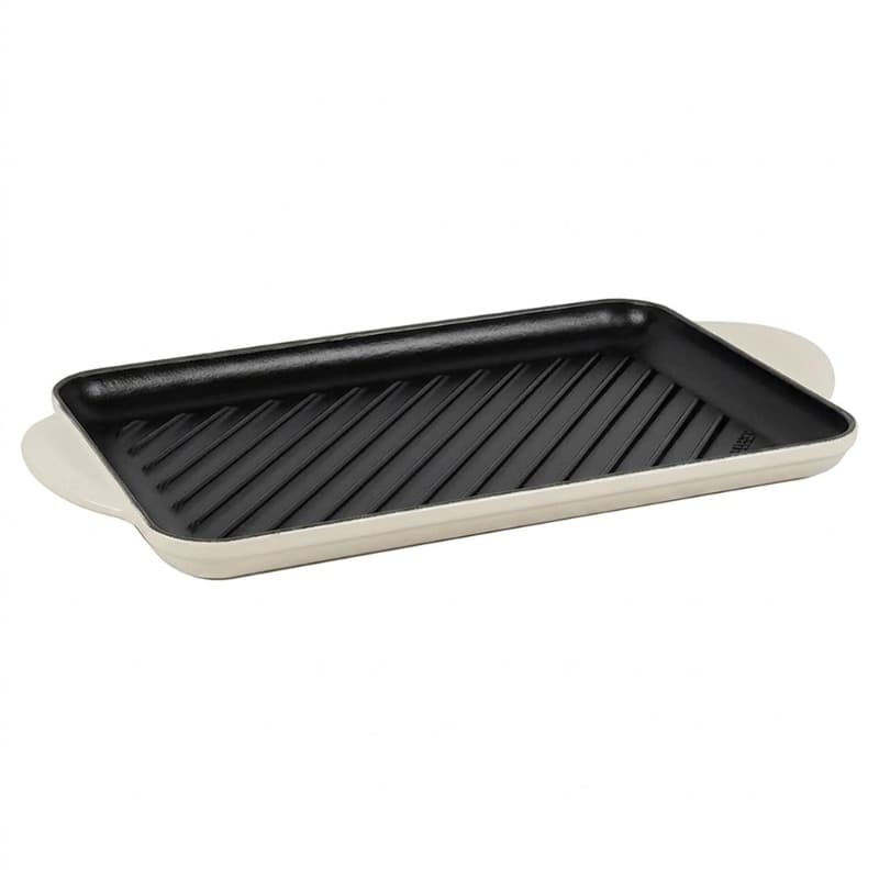 32CM CAST IRON RECTANGULAR GRILL - MERINGUE