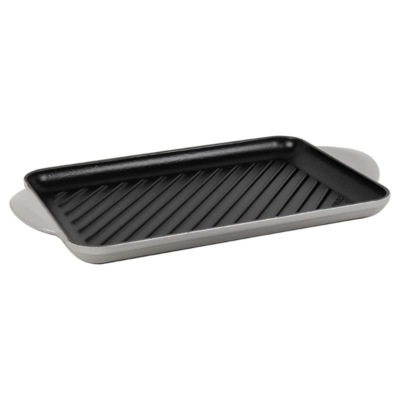 32CM CAST IRON RECTANGULAR GRILL - MIST GREY