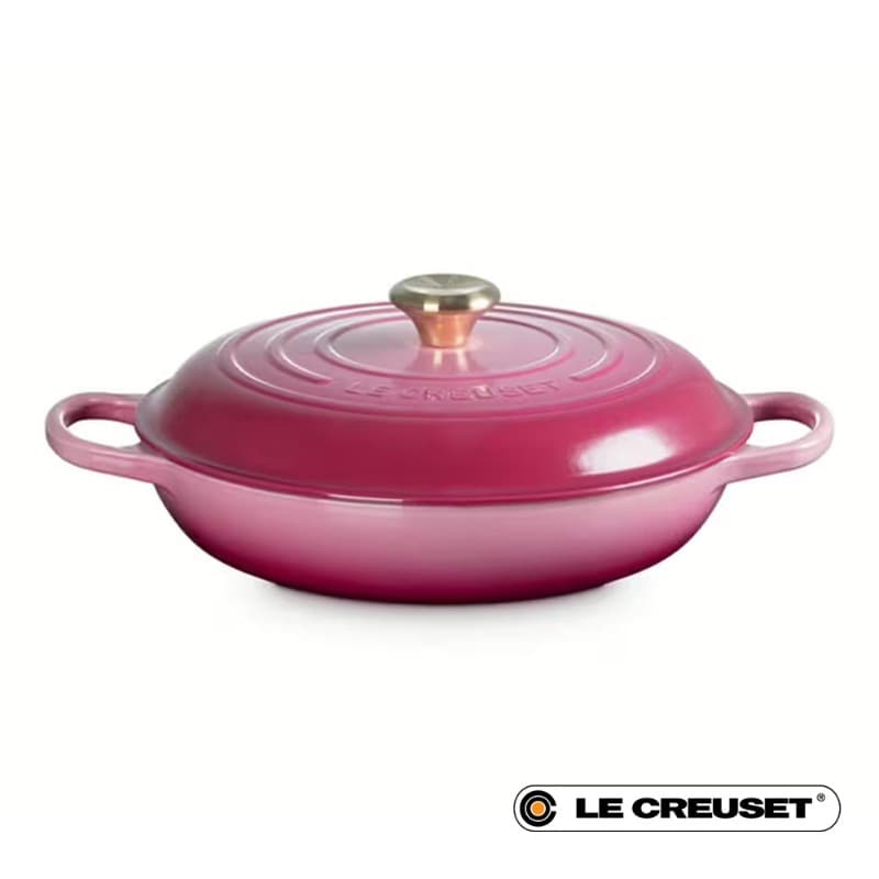 30CM SIGNATURE CAST IRON BRAISER - BERRY