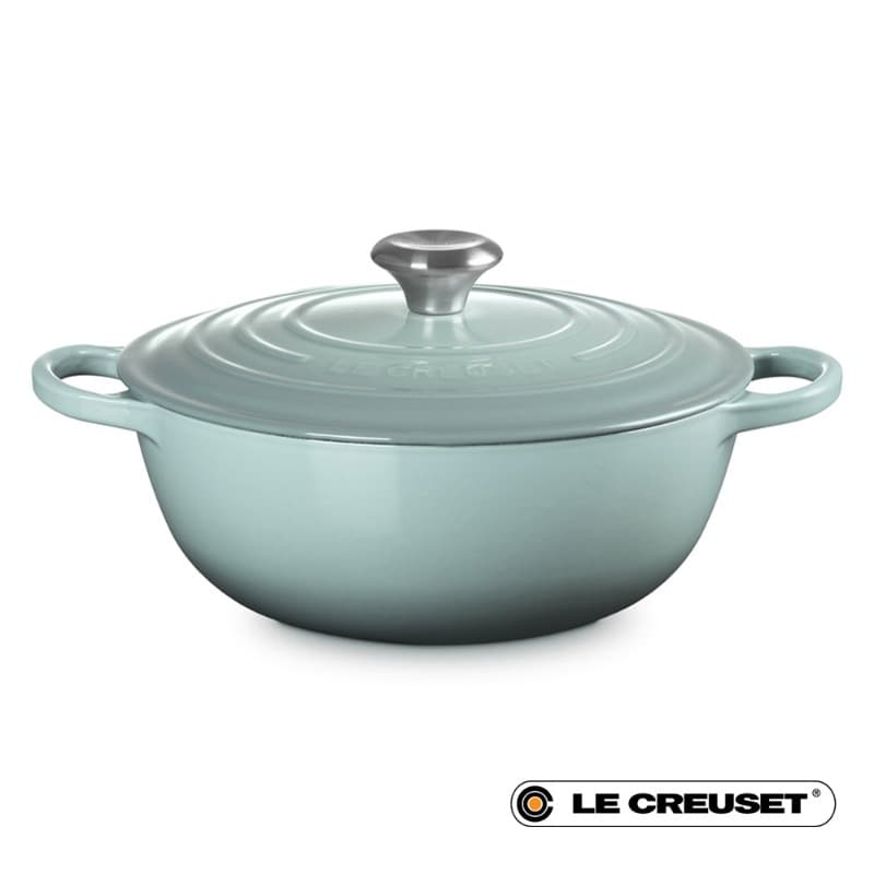 26CM SIGNATURE CAST IRON SOUP POT - SEA SALT
