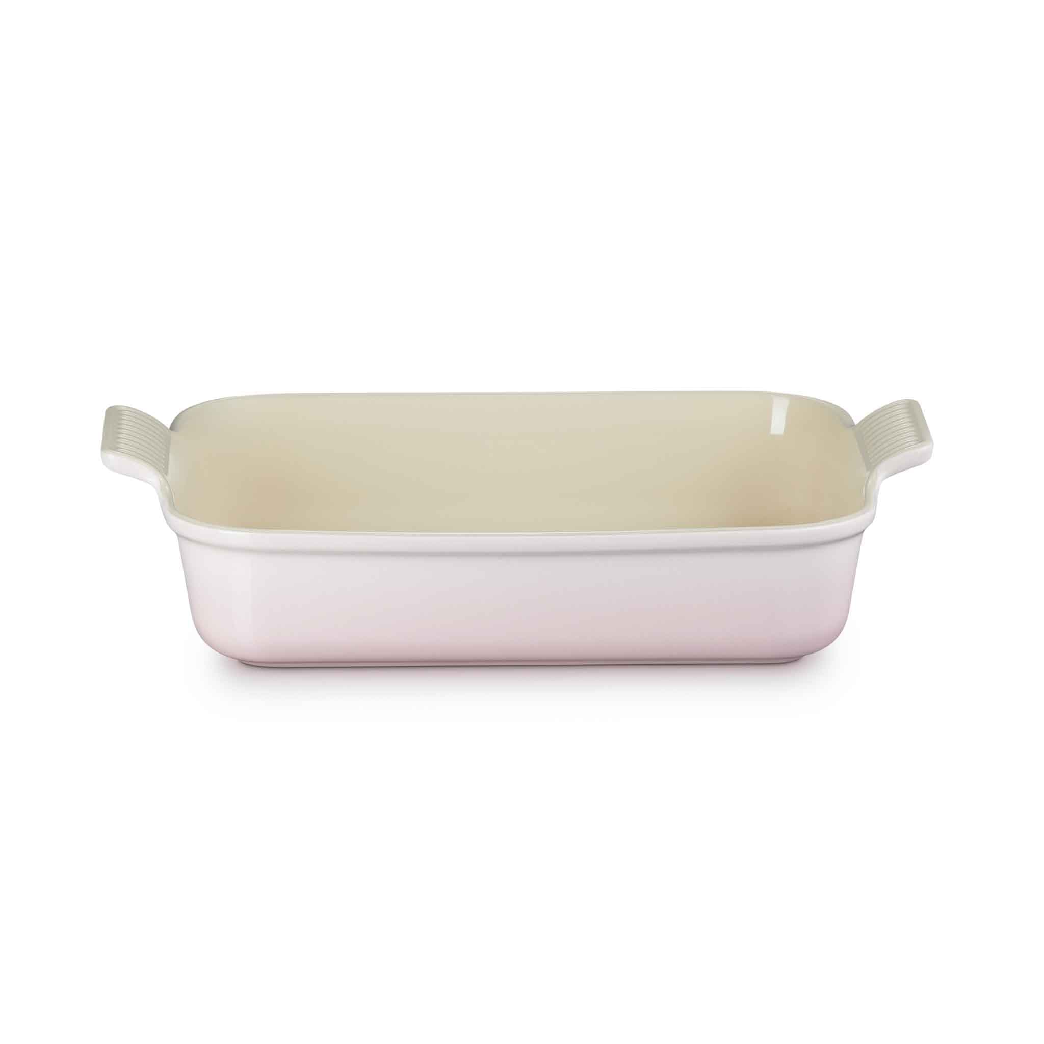 32CM HERITAGE RECTANGULAR BAKING DISH STONEWARE - SHELL PINK