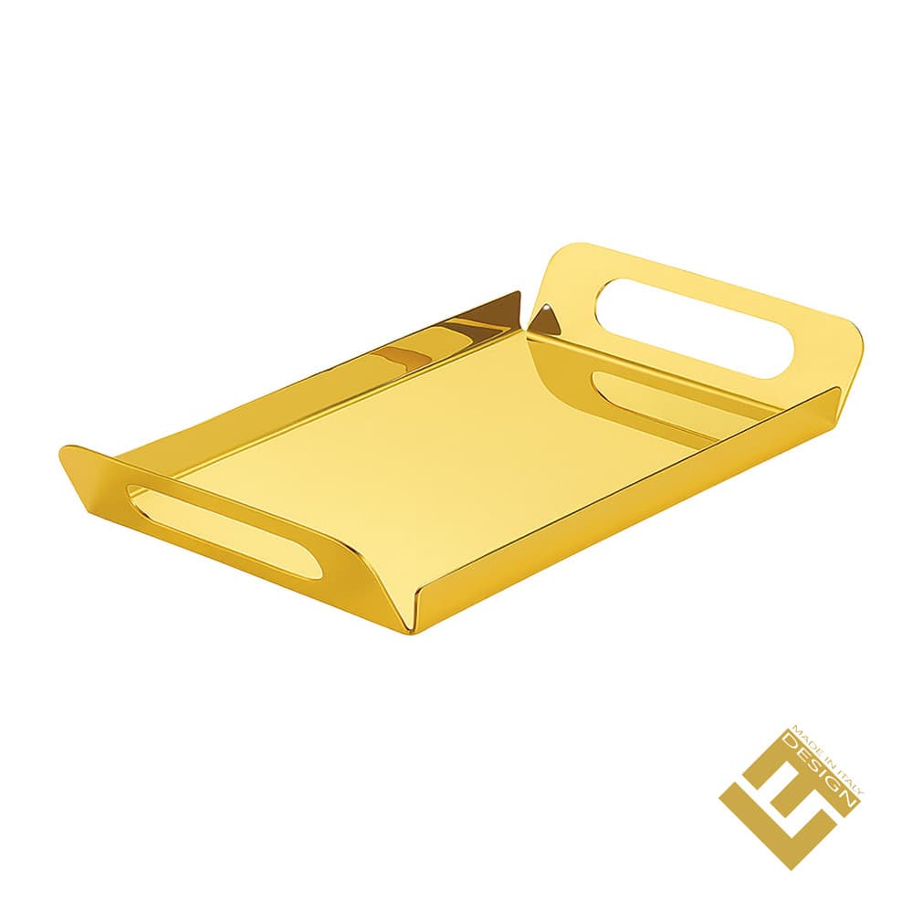 TRAY S/S GOLD PLATED