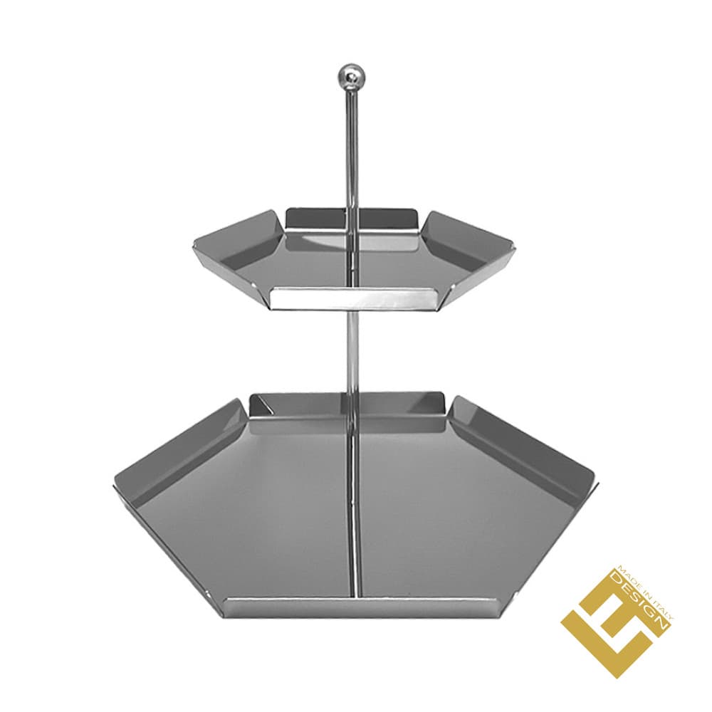 2 TIER STAND STAINLESS STEEL
