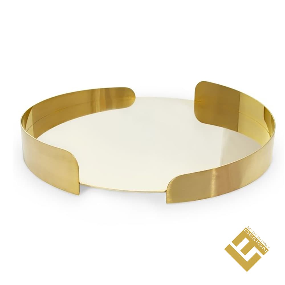 TRAY STAINLESS STEEL GOLD PLATED