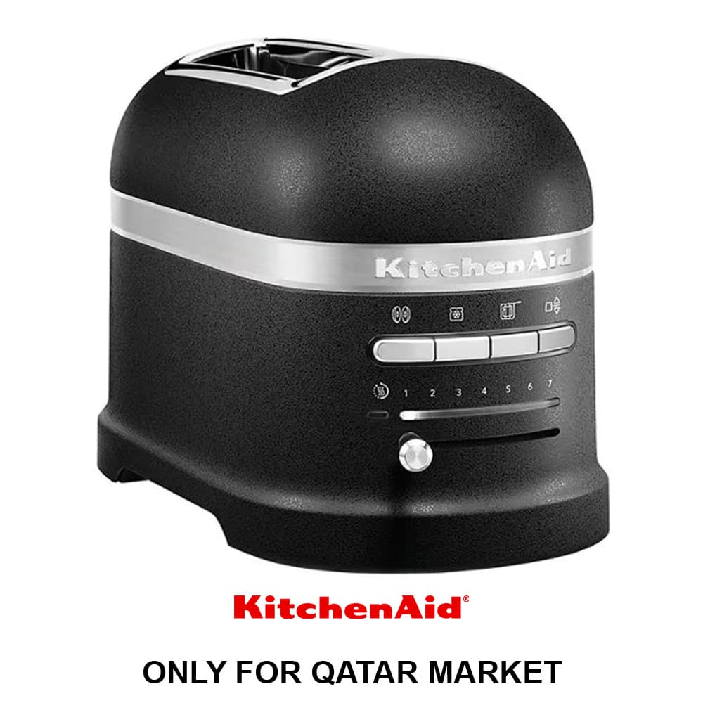 2 SLICE - ARTISAN TOASTER - CAST IRON BLACK