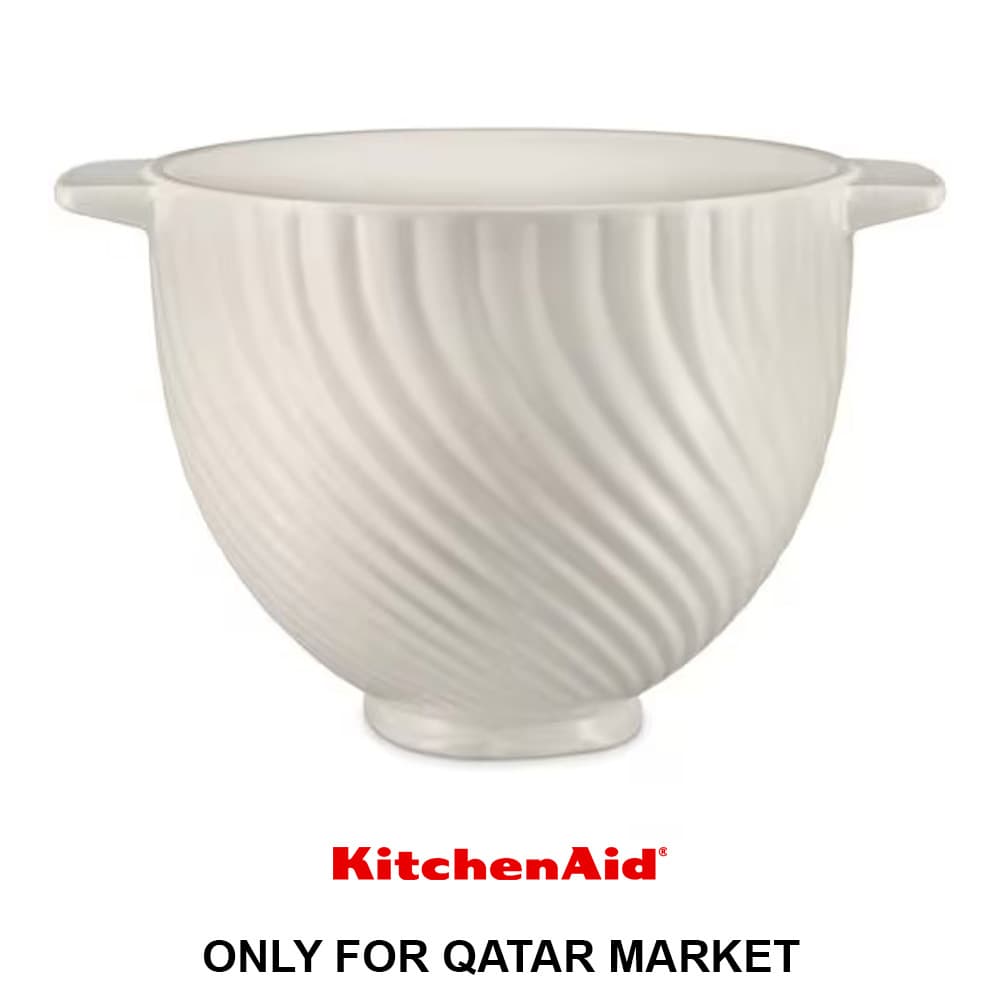 4.8L CERAMIC MIXING BOWL - MERINGUE WHITE