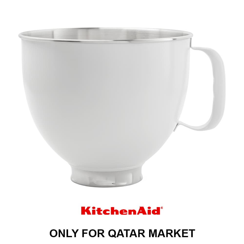 4.8L STAINLESS STEEL MIXING BOWL - WHITE