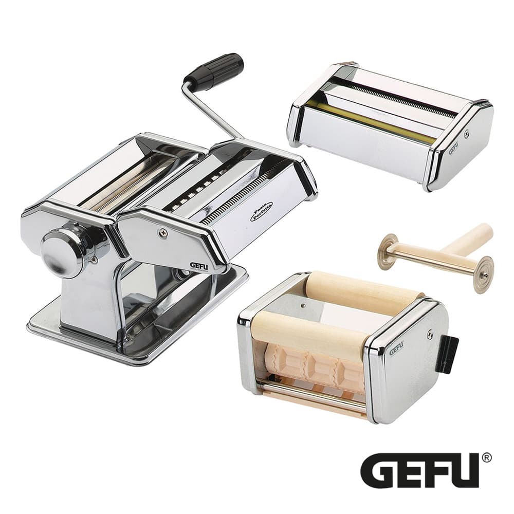 PASTA MACHINE PASTA PERFETTA DE LUXE WITH 3 ATTACHMENTS