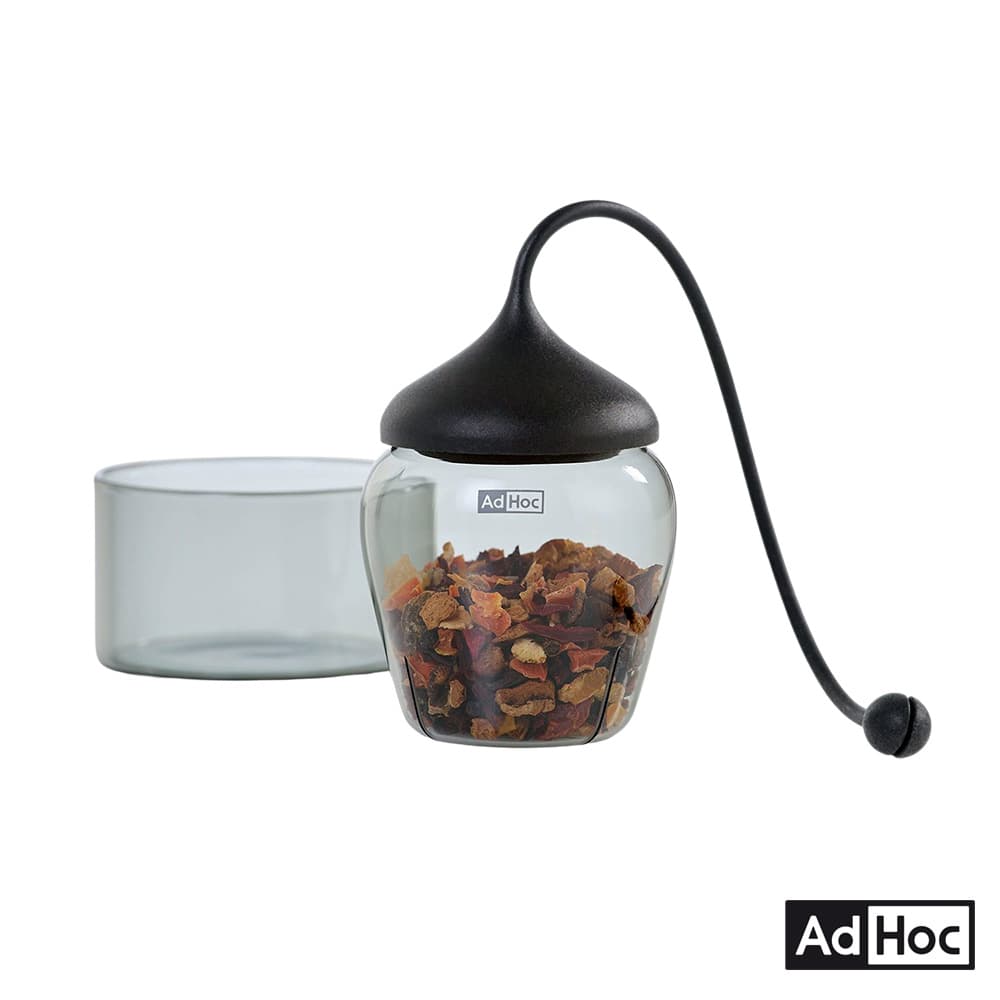 GLASS TEA INFUSER GREY