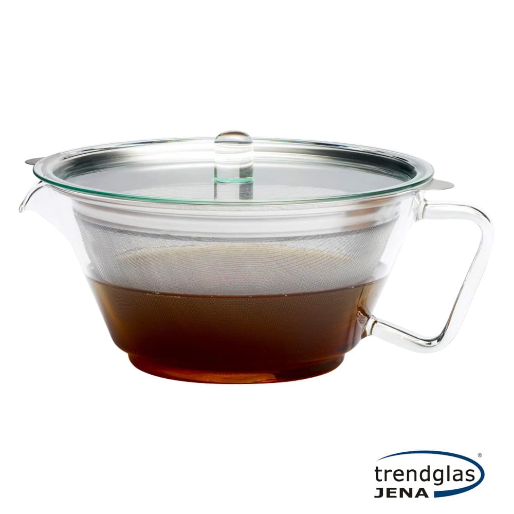 TEAPOT GLOBE W/ LID & S/S STRAINER