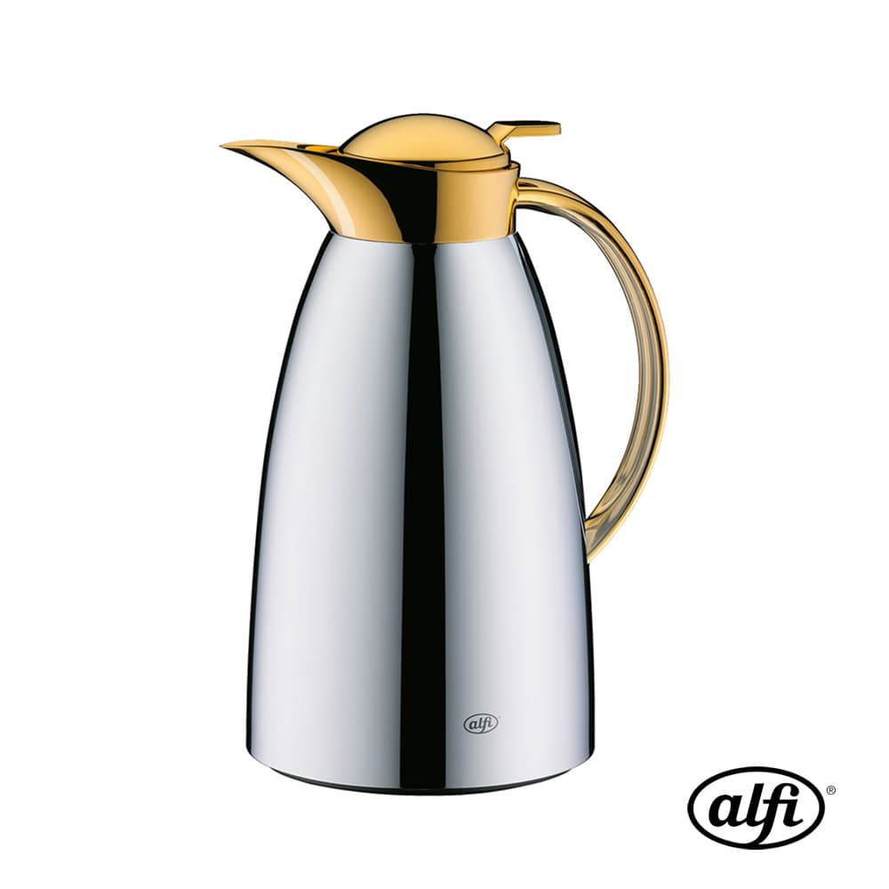 1L INSULATED CARAFE GUSTO ARABIC - CHROME GOLD