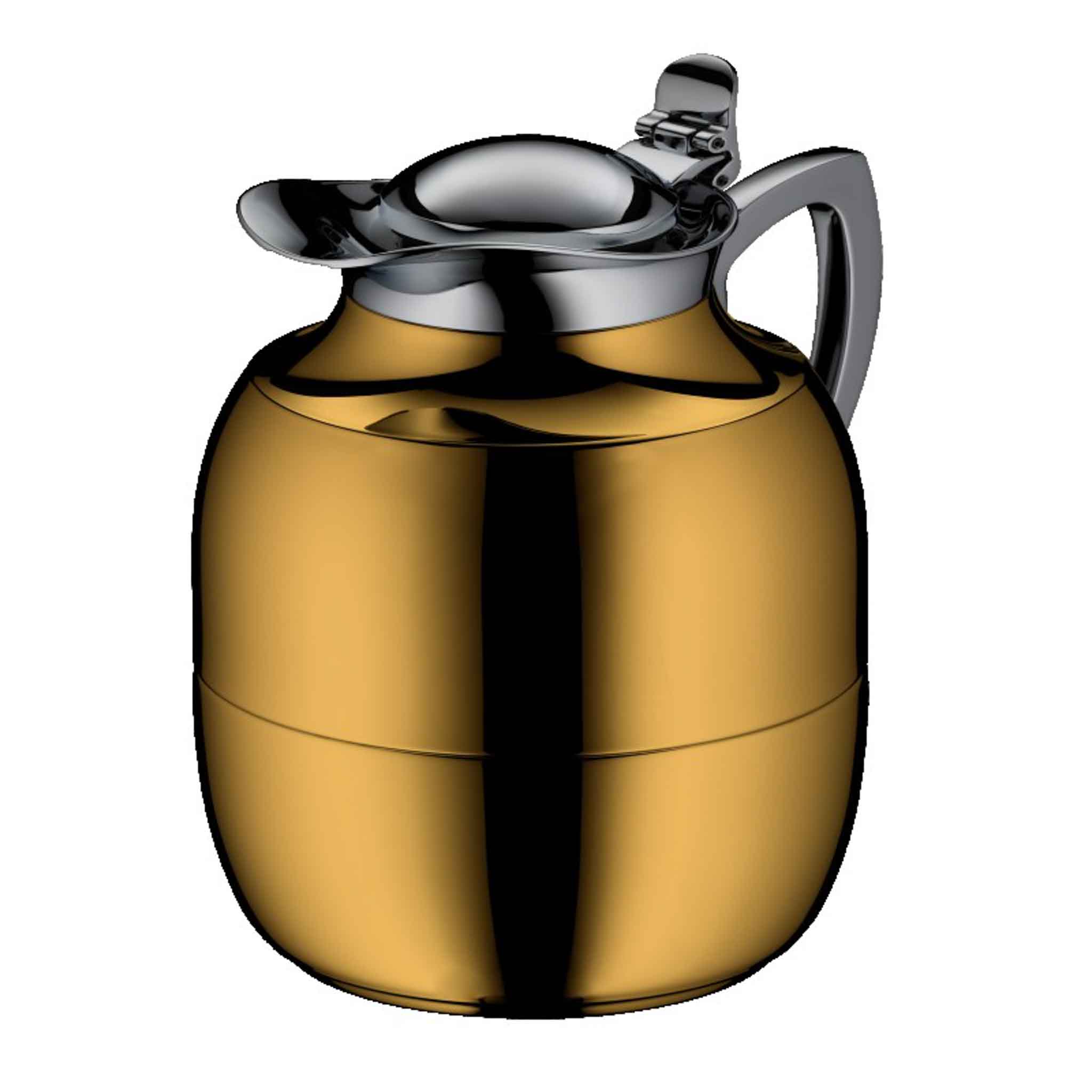 1.0L INSULATED CARAFE JUWEL S/S - GOLD PLATED