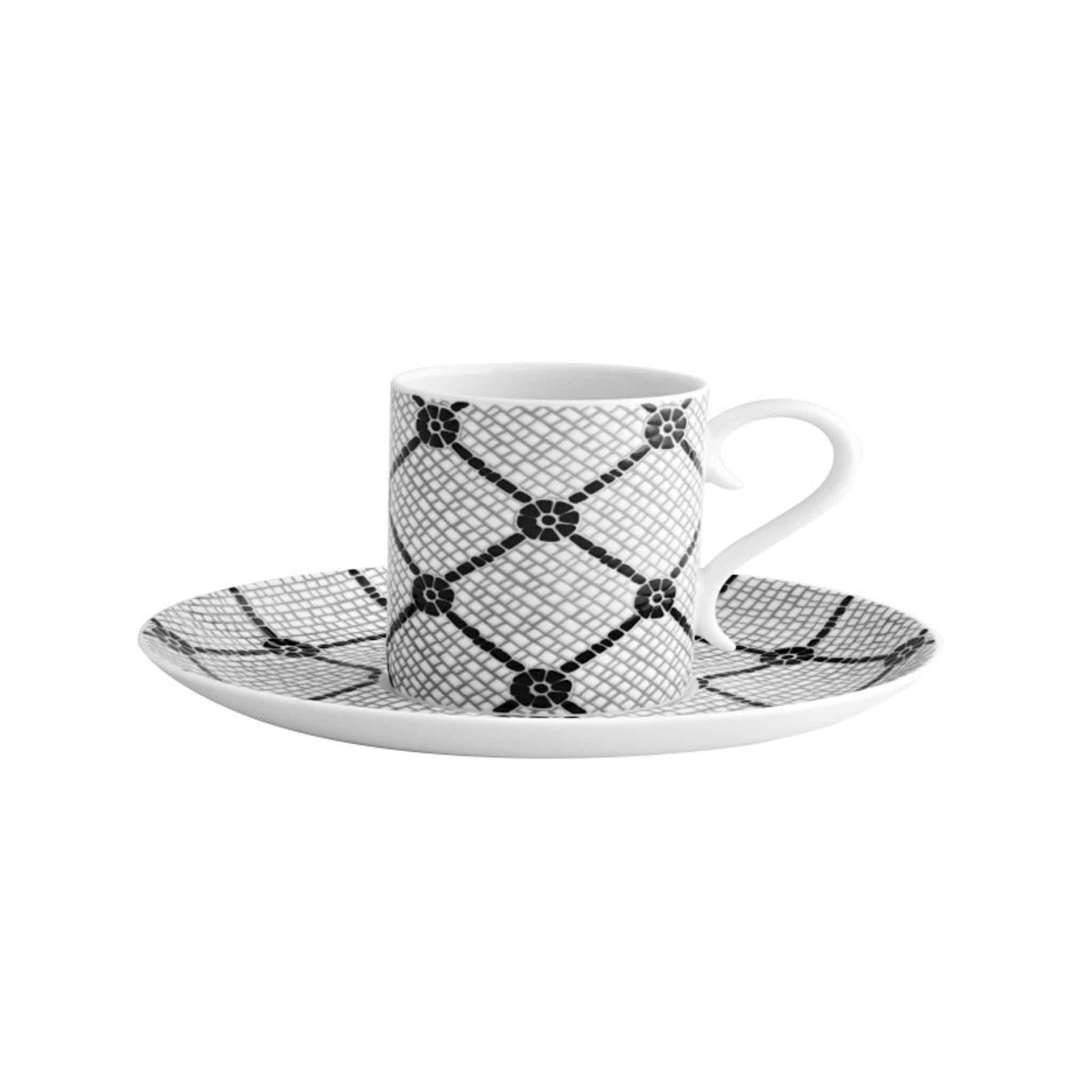 SET 4 COFFEE CUPS & SAUCERS CALCADA