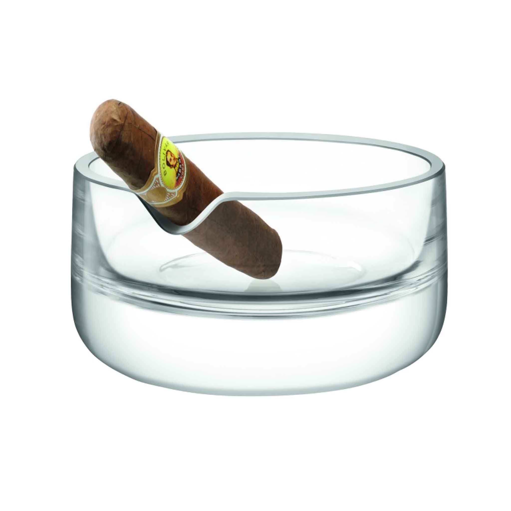 BAR CULTURE CIGAR ASHTRAY 17CM CLEAR
