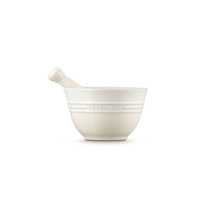 Le Creuset Stoneware Pestle & Mortar 300ml Meringue