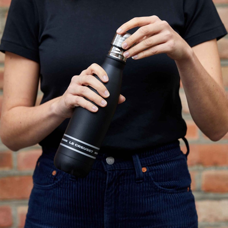 Le Creuset Hydration Bottle 500ml Satin Black