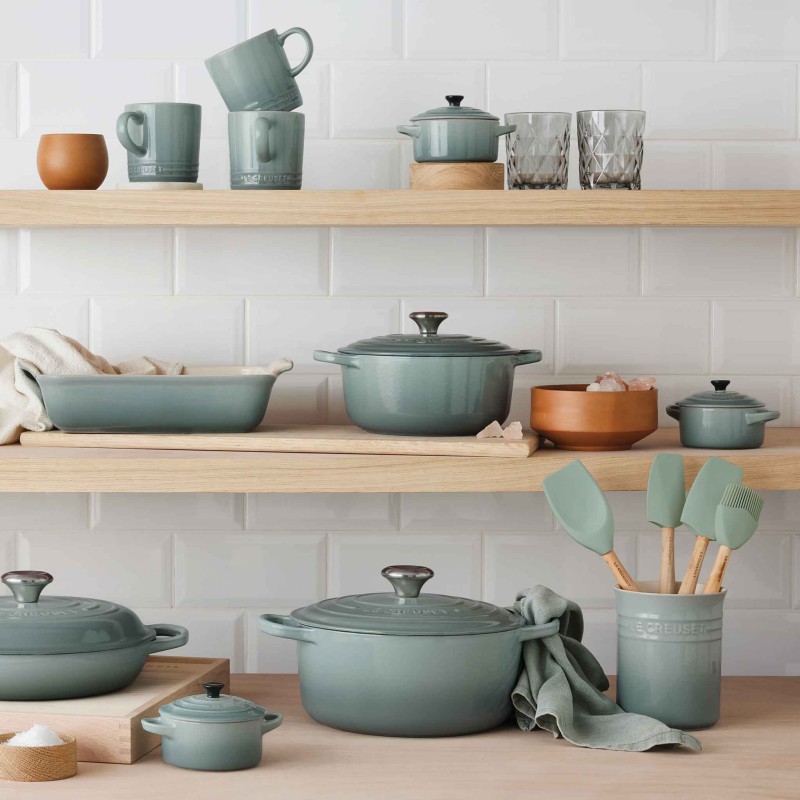 Le Creuset Signature Cast Iron Round Casserole 20cm Sea Salt