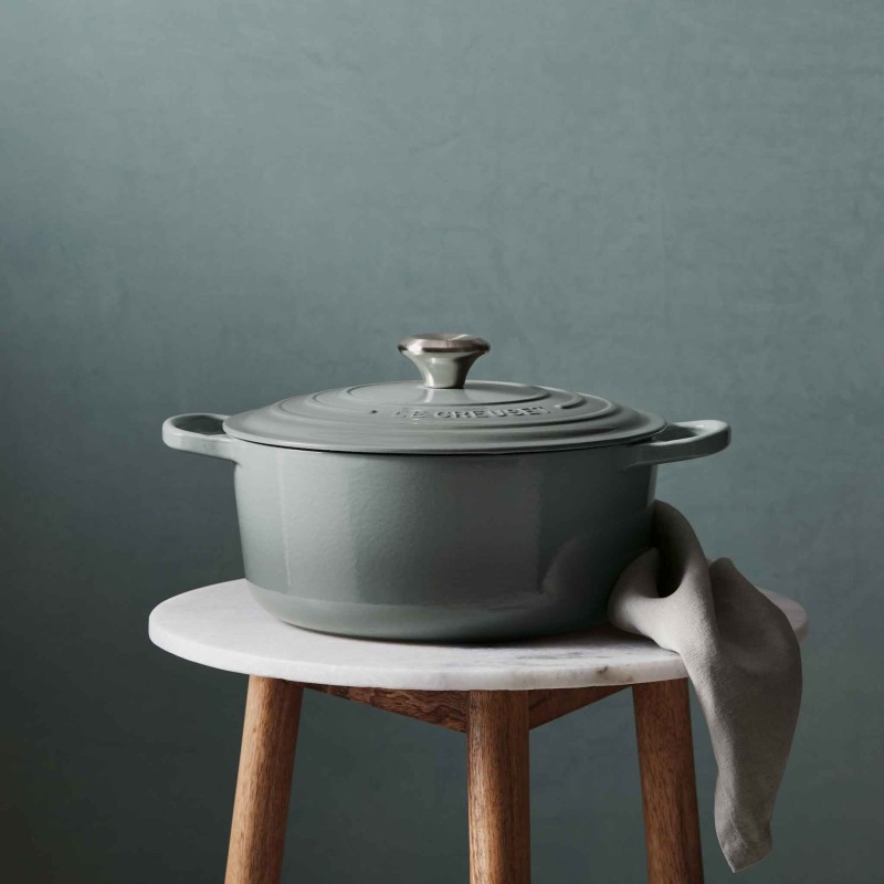 Le Creuset Signature Cast Iron Round Casserole 20cm Sea Salt