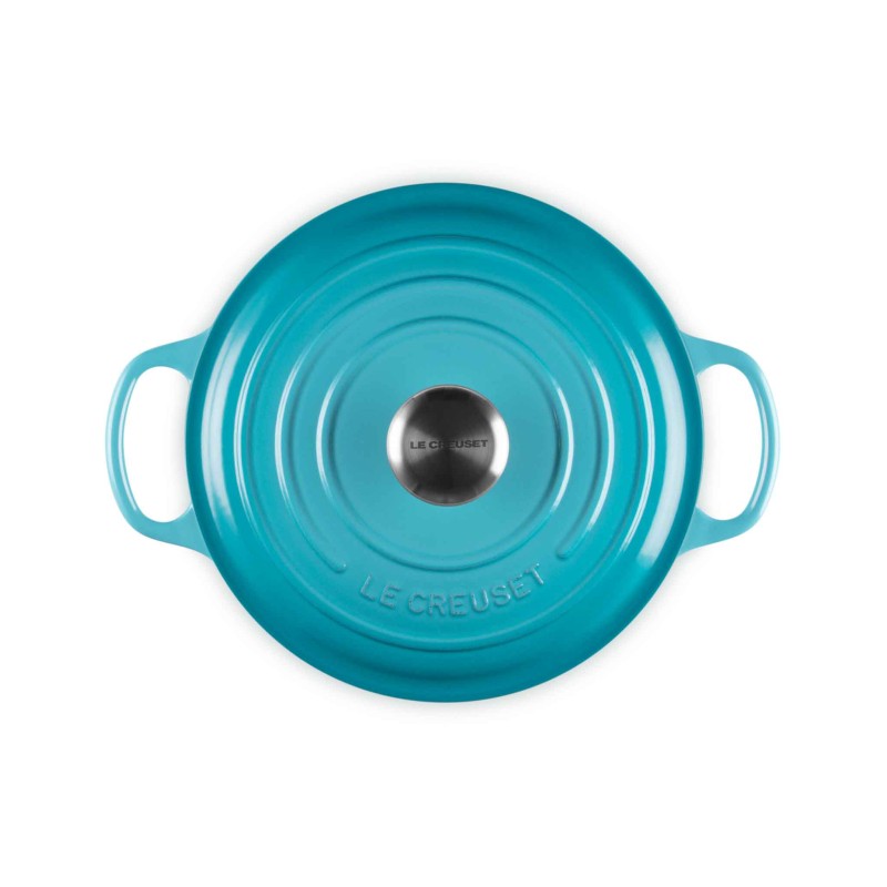 Le Creuset Signature Cast Iron Round Casserole 24cm Teal