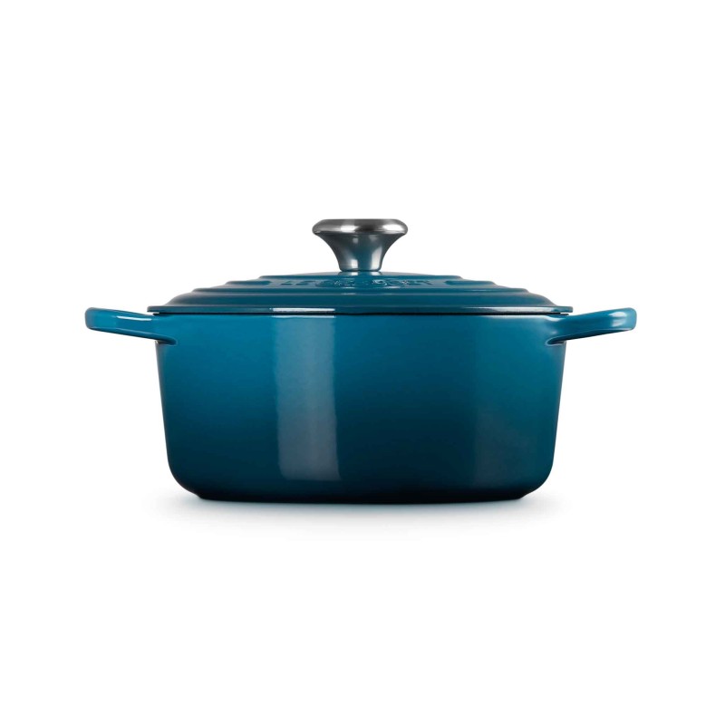 Le Creuset Signature Cast Iron Round Casserole 24cm Deep Teal