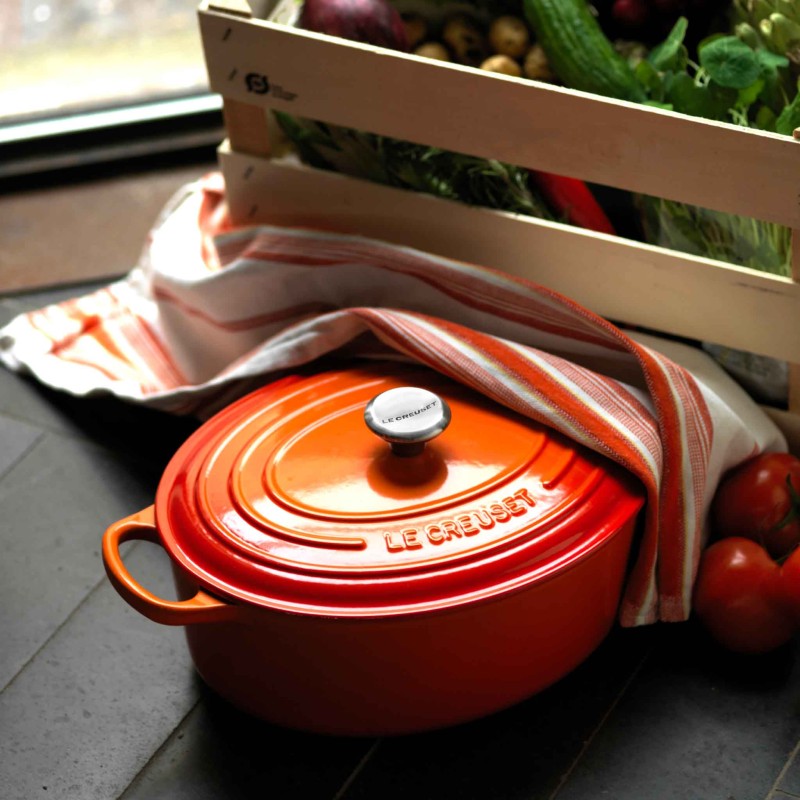 Le Creuset Signature Cast Iron Oval Casserole 31cm Volcanic