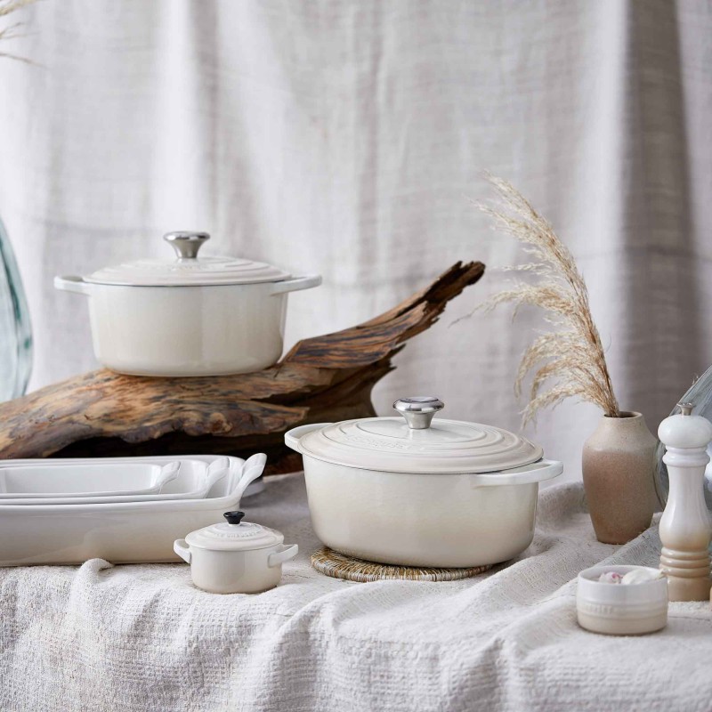 Le Creuset Signature Cast Iron Oval Casserole 29cm Meringue