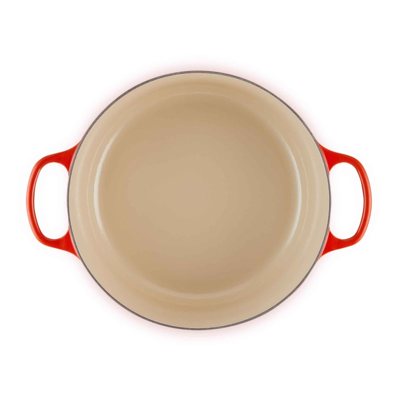 Le Creuset Signature Cast Iron Round Casserole 30cm Cerise