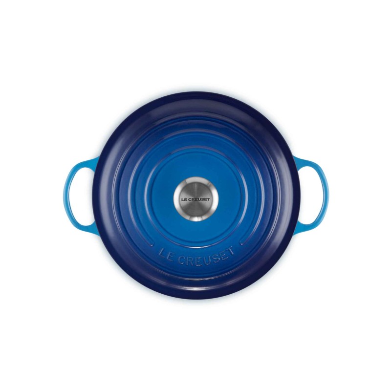 Le Creuset  Cast Iron Soup Pot 26cm Azure Blue