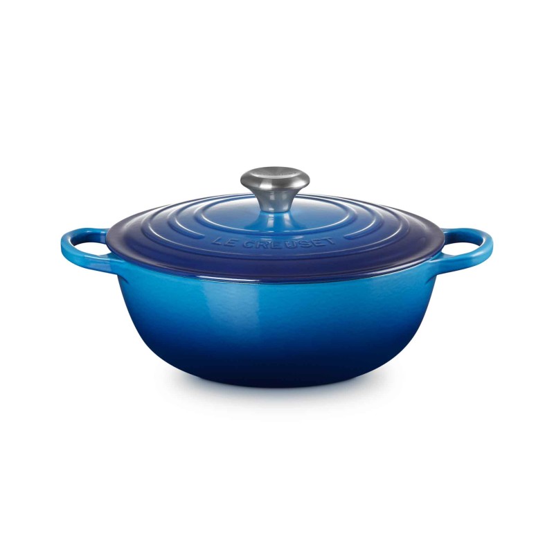Le Creuset  Cast Iron Soup Pot 26cm Azure Blue