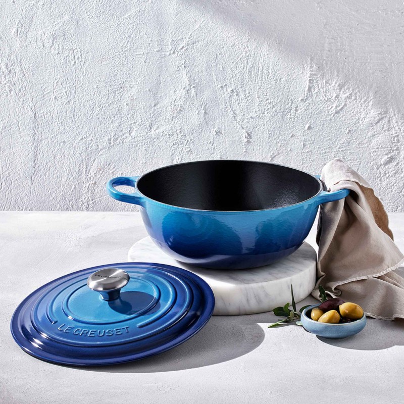 Le Creuset  Cast Iron Soup Pot 26cm Azure Blue