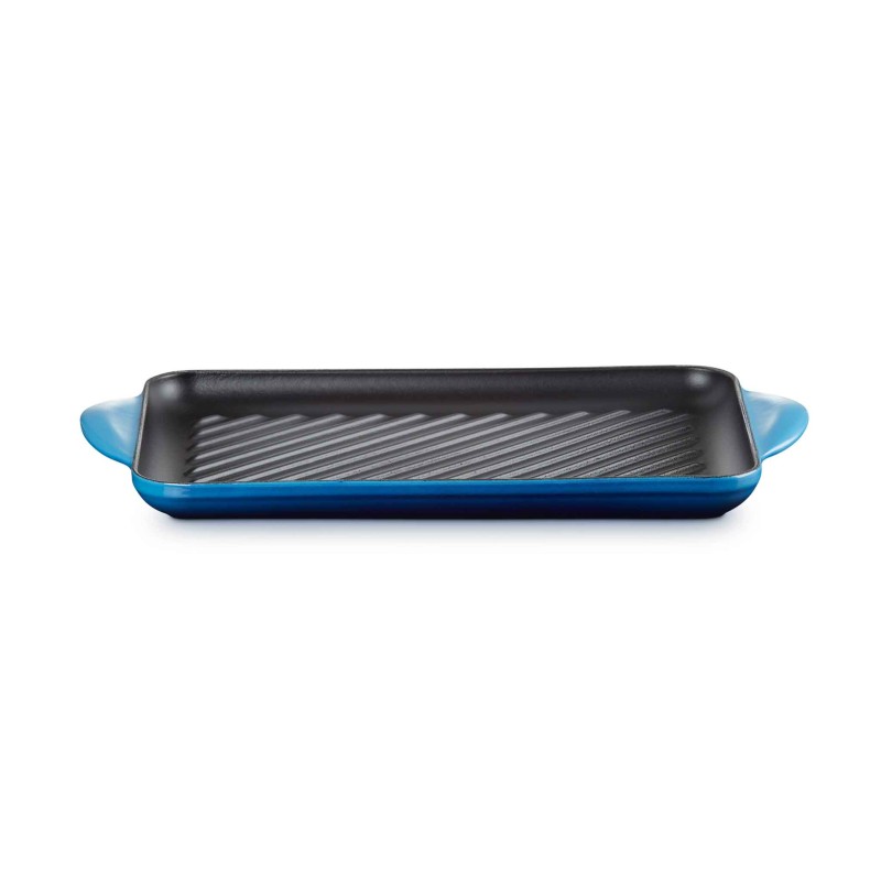 Le Creuset Signature Cast Iron Rectangular Grill 32cm Azure