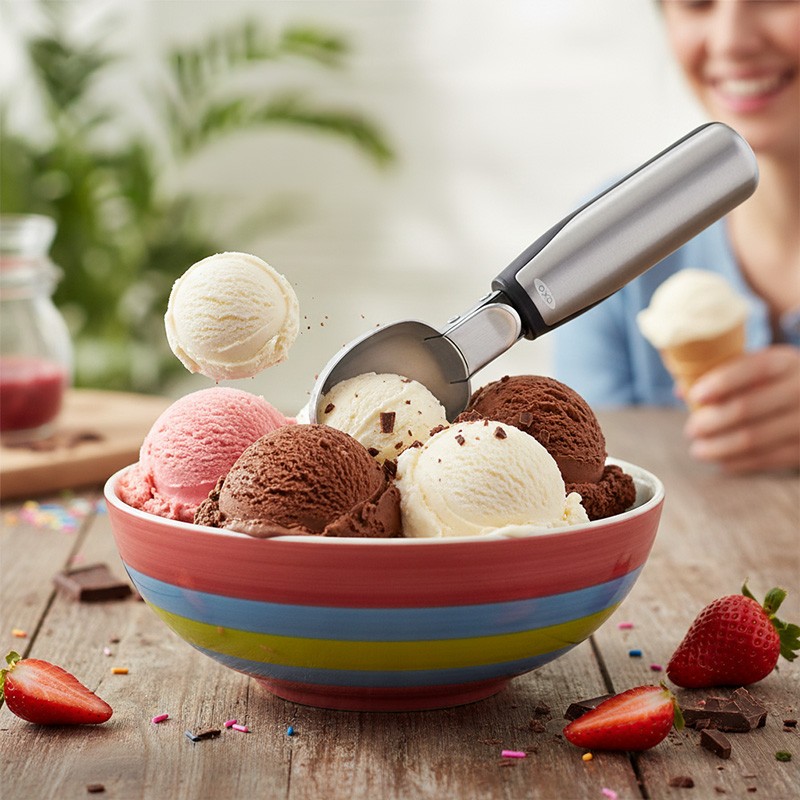 STL LEVER ICE CREAM SCOOP