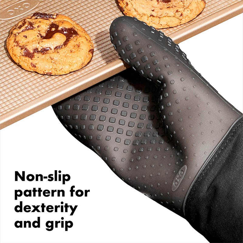 SILICONE OVEN MITT BLACK