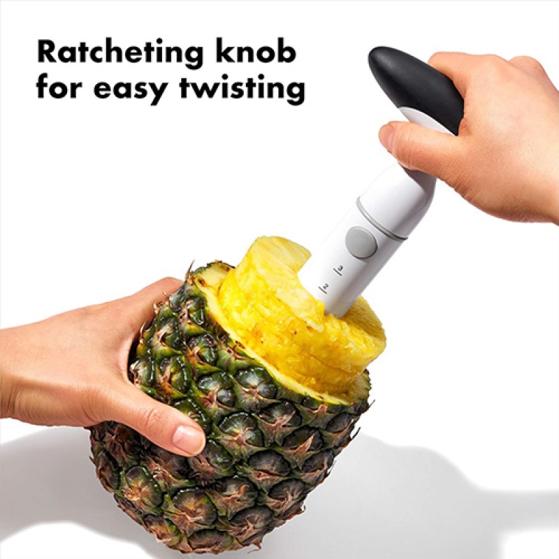 RATCHETING PINEAPPLE SLICER