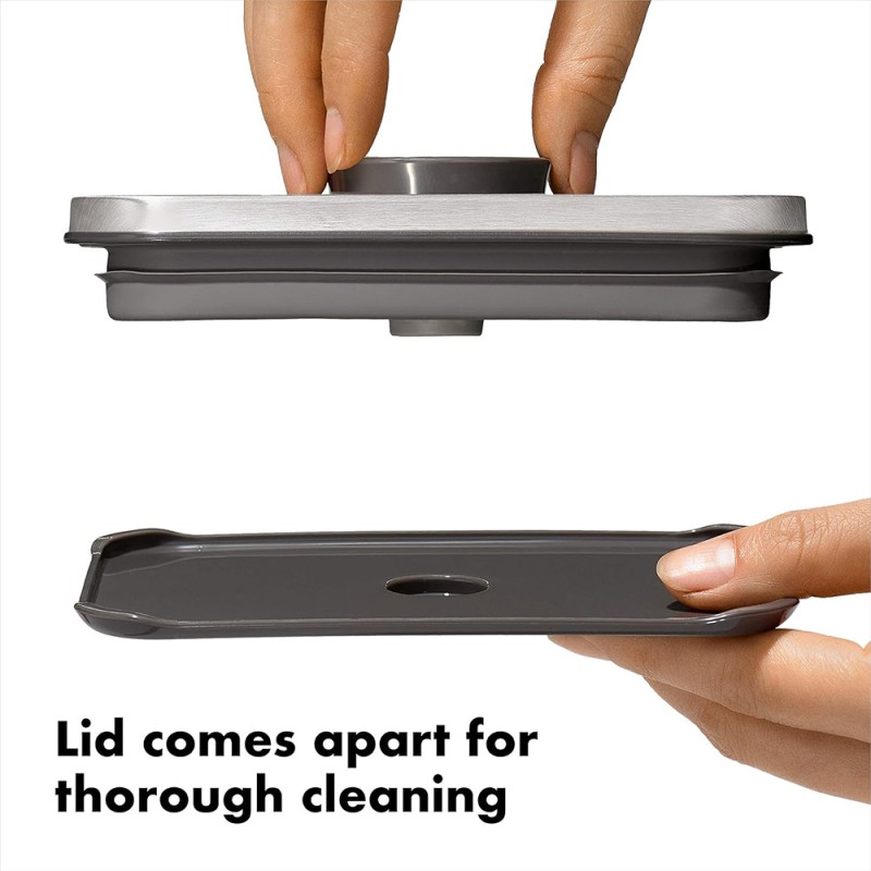 OXO STL POP RECTANGLE SHORT 1.7QT 1.6L