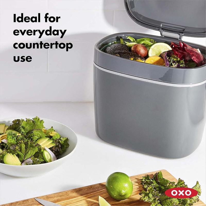 EASY-CLEAN COMPOST BIN-CHARCOAL