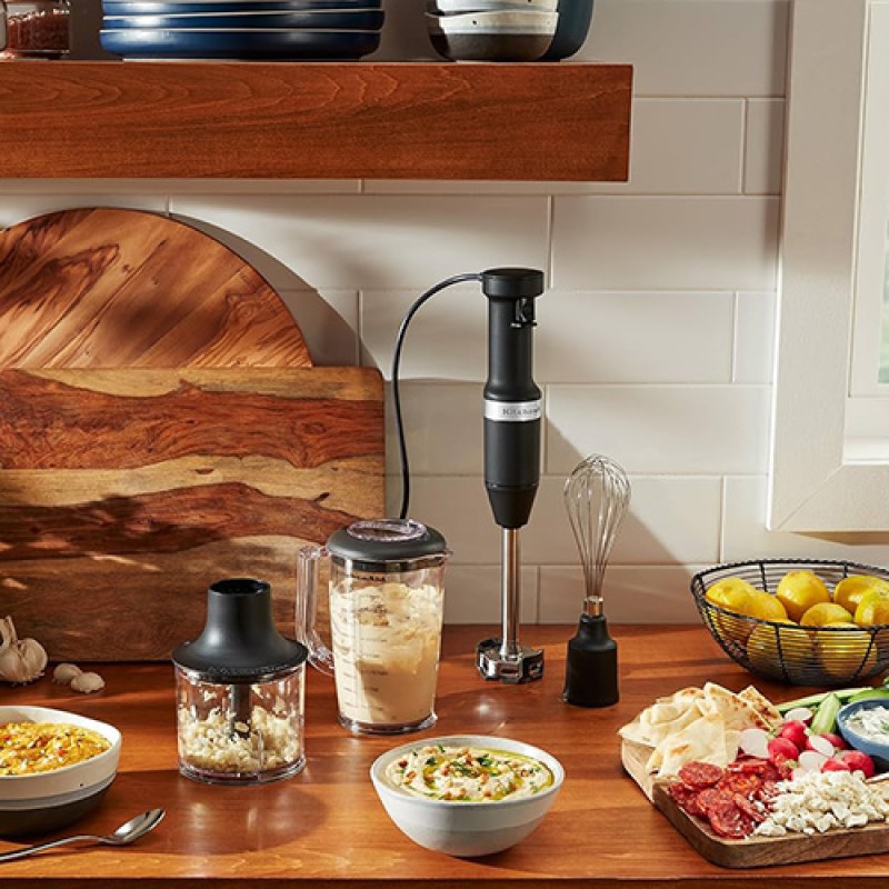 HAND BLENDER WITH ACCESSORIES - MATTE BLACK