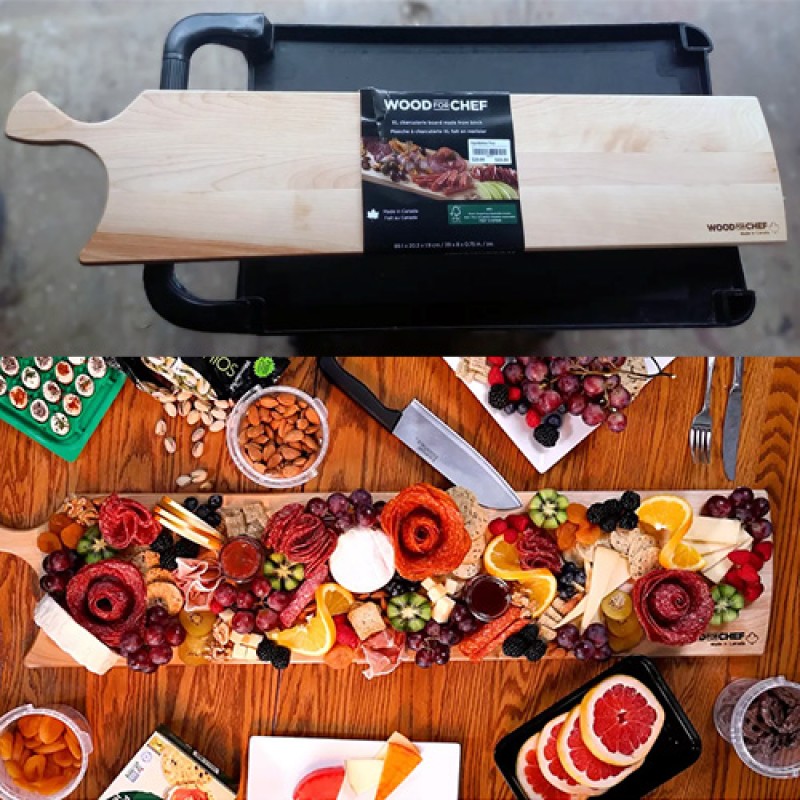 CHARCUTERIE XL PADDLE BOARD YELLOW BIRCH