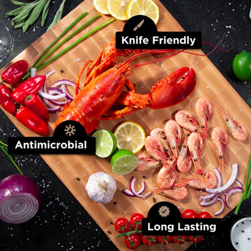 BUTCHER BLOCK PRO RAISED HARD MAPLE