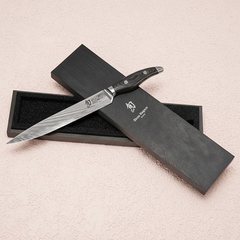 SHUN NAGARE BLACK SLICING KNIFE 9"