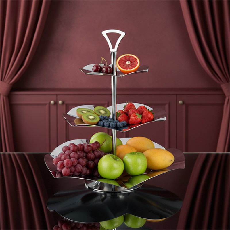 3 LEVELS STAND STAINLESS STEEL