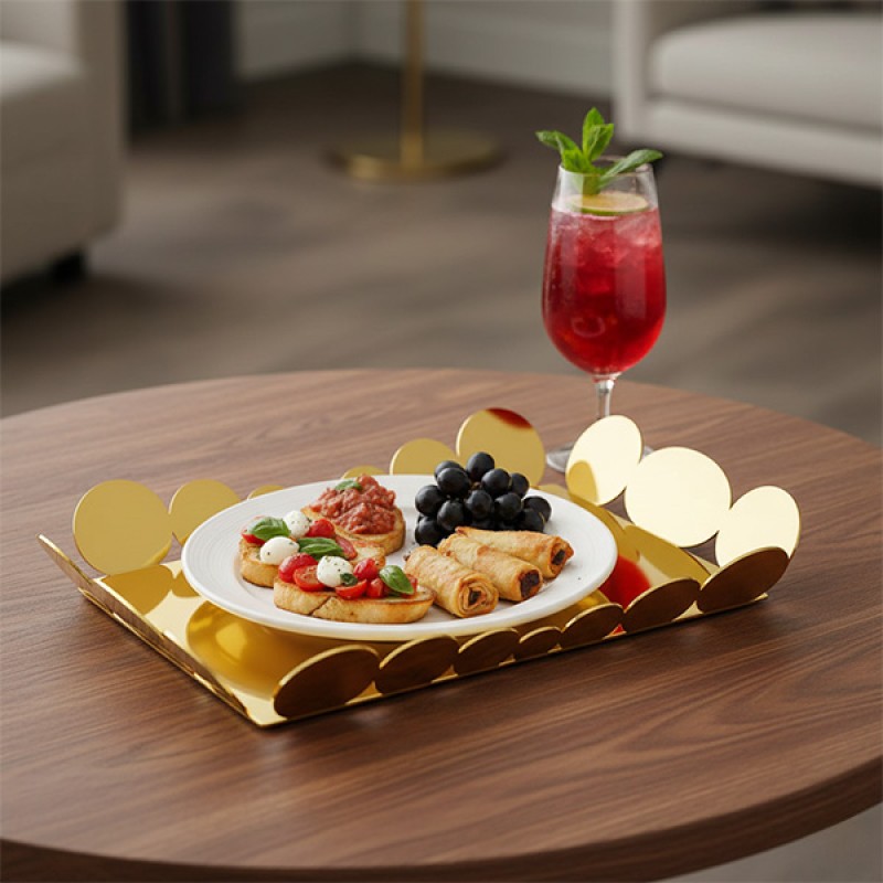 TRAY GOLD PLATED