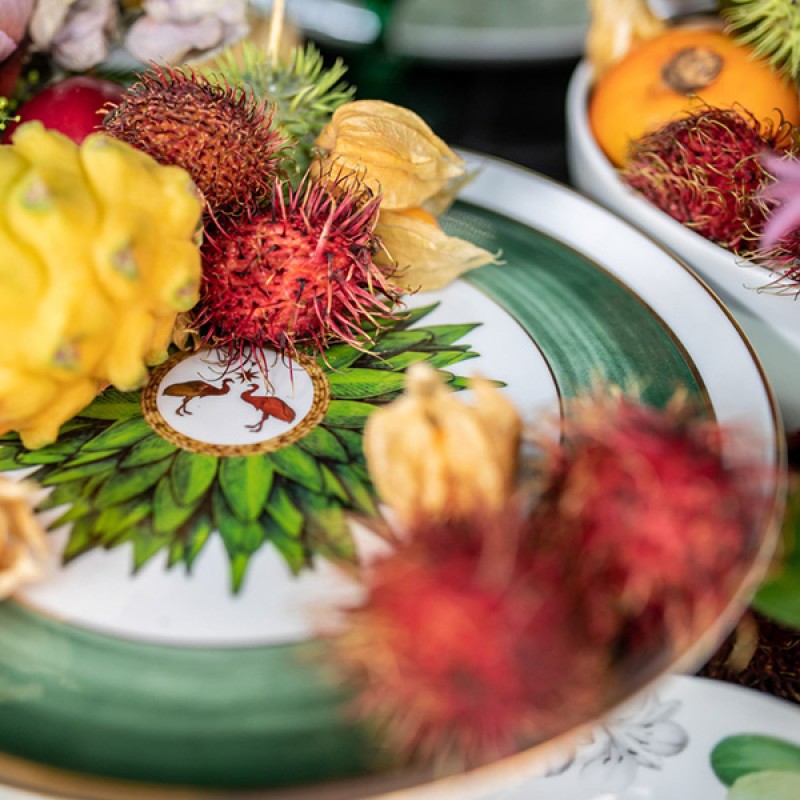 LARGE CAKE PLATE AMAZONIA