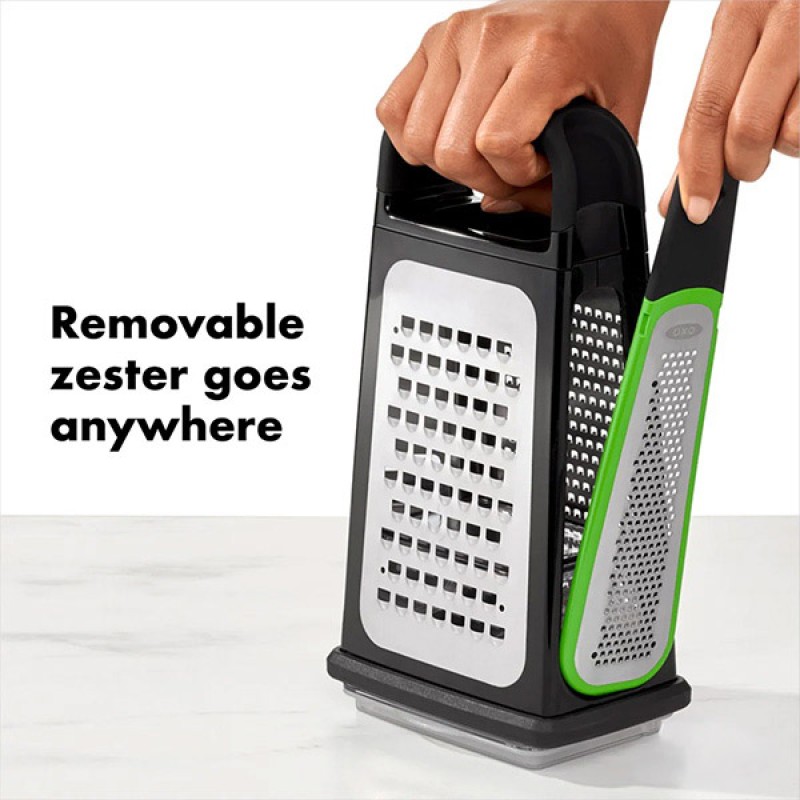 BOX GRATER W/ REMOVABLE ZESTER