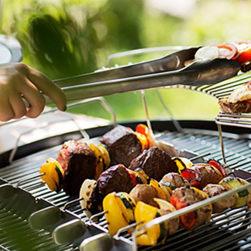 RACK WITH 6 GRILL SKEWERS