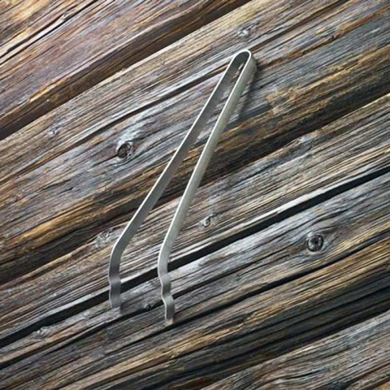 GRILL TONGS CURVED - STAINLESS STEEL