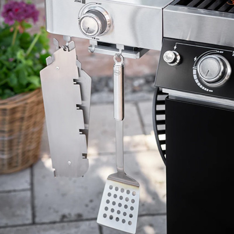 BARBECUE TURNER - MATT STAINLESS STEEL