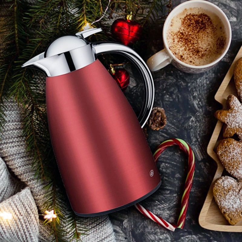 1.0L SIGNO INSULATED CARAFE - SATIN RED